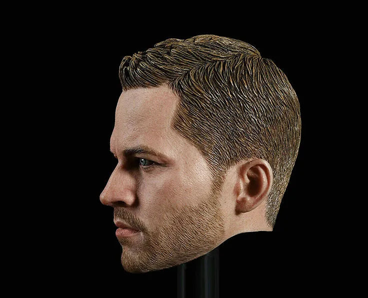 1/6 Paul Walker Head Sculpt Male Head Carving