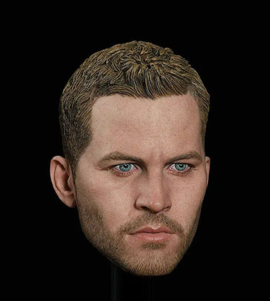 1/6 Paul Walker Head Sculpt Male Head Carving