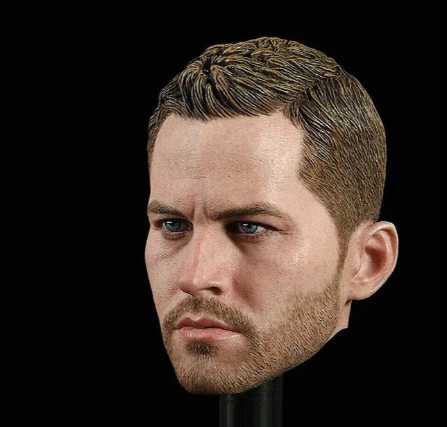 1/6 Paul Walker Head Sculpt Male Head Carving