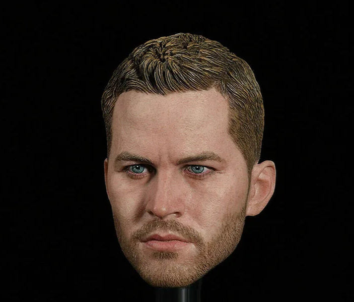 1/6 Paul Walker Head Sculpt Male Head Carving
