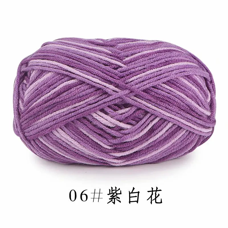 Colorful Soft Cotton Yarn 5Strands 50g 2.5mm