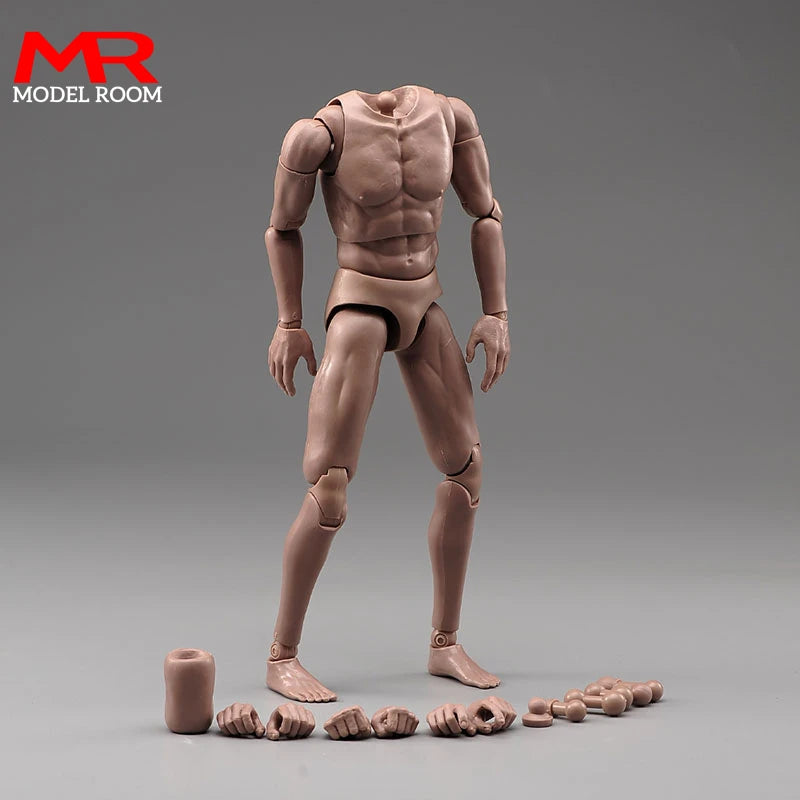 1/6 Male Normal Muscle Joint Body 12'' Flexible Body
