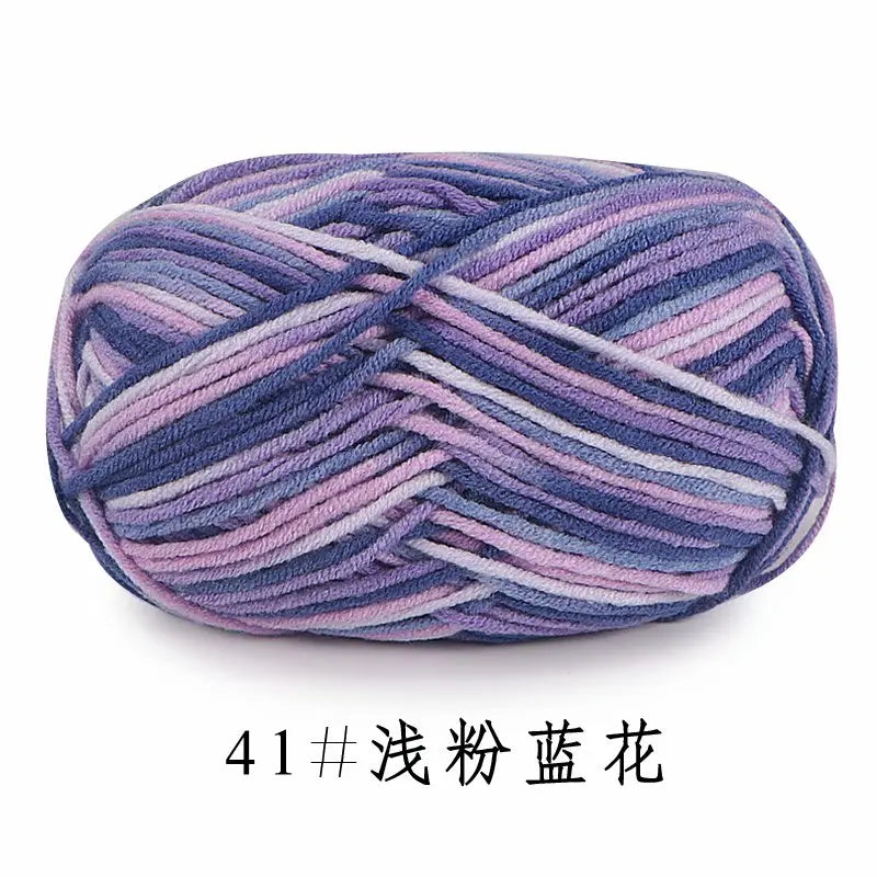 Colorful Soft Cotton Yarn 5Strands 50g 2.5mm