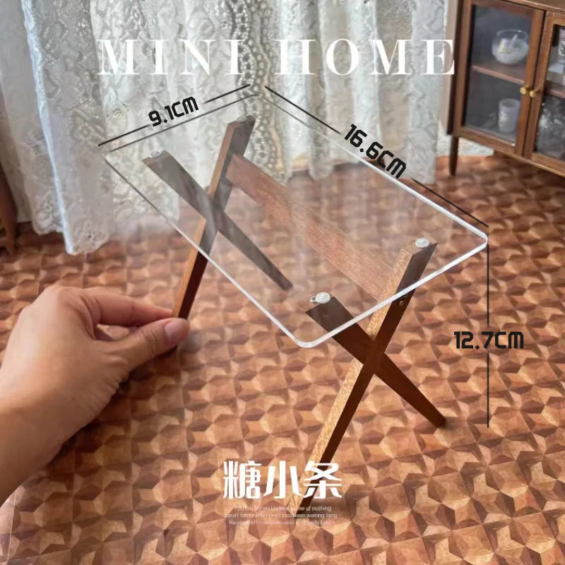 Galaxy Transparent table top, Wood Chair selection