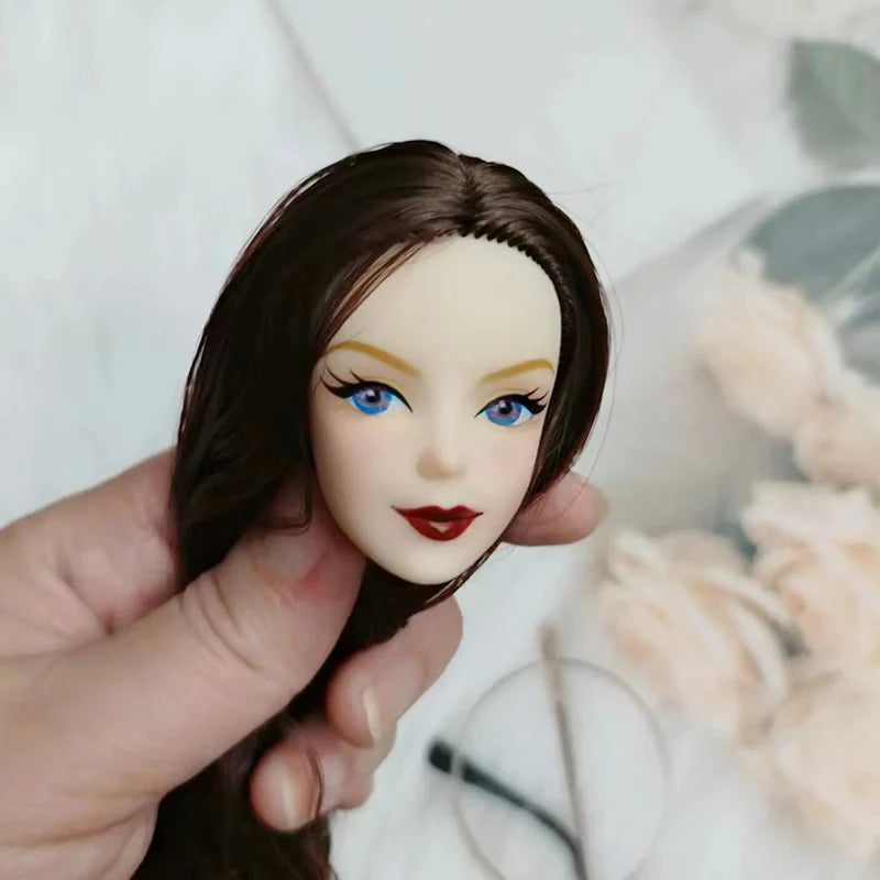 Entry Level Head with Big Wavy Curly Hair 1/6