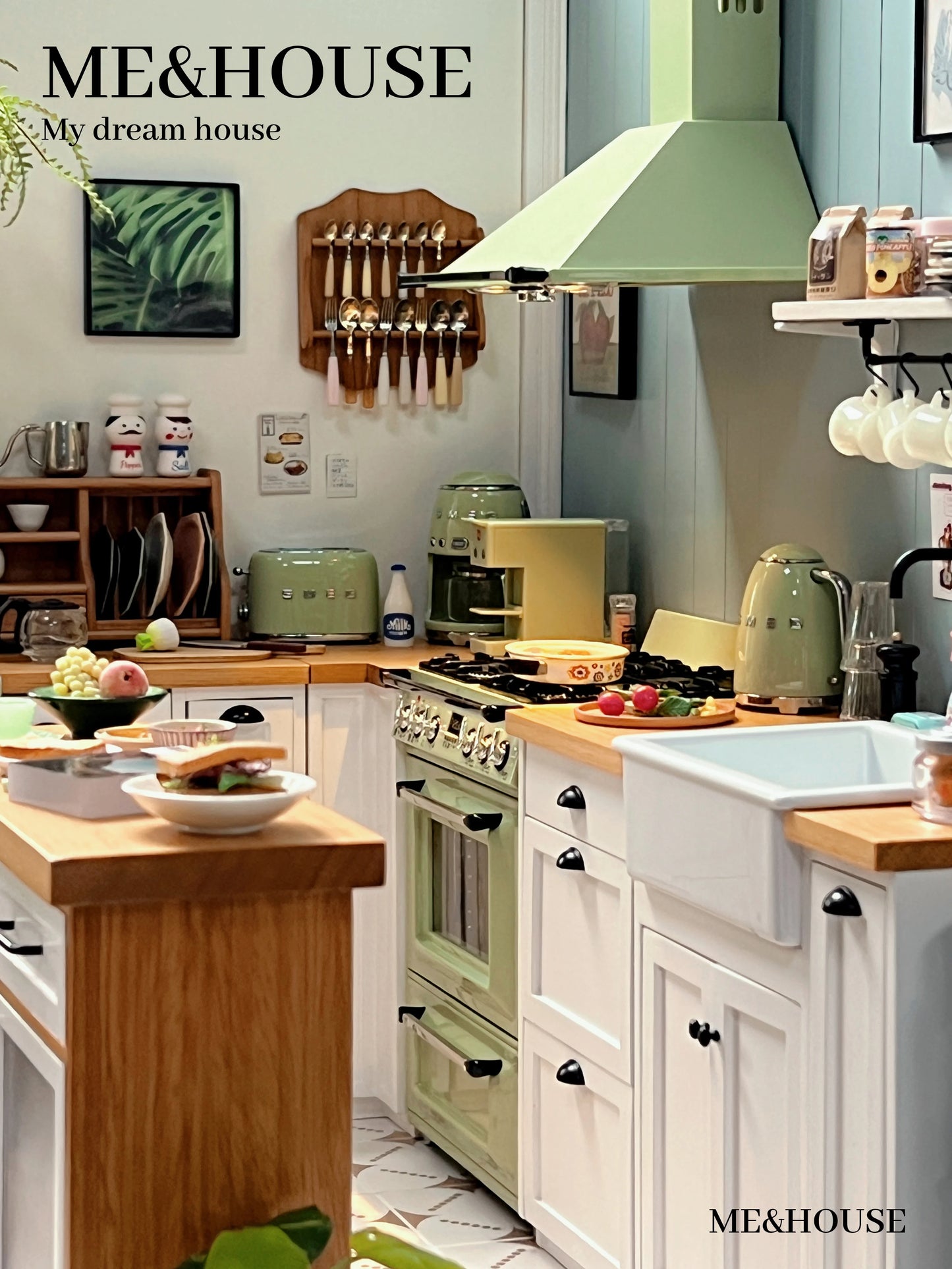 1/6 Kitchen Stove Oven Cooking Bench