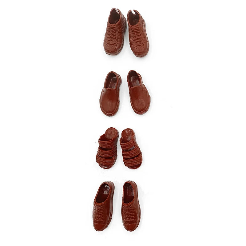 4 Pairs/bag 30cm Male Doll's Shoes 1/6 Accessories