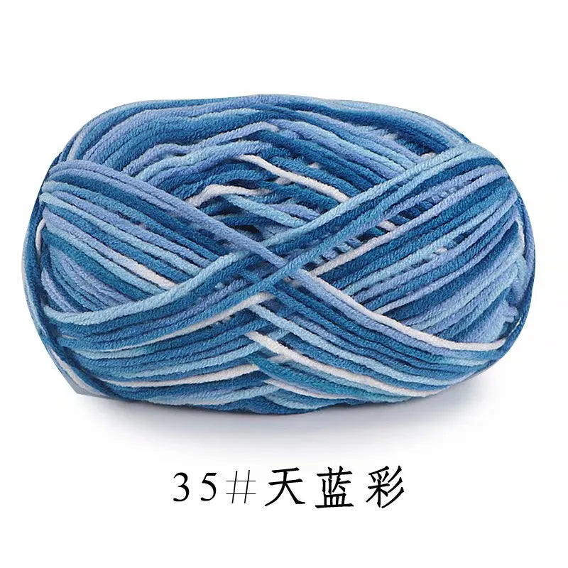 Colorful Soft Cotton Yarn 5Strands 50g 2.5mm