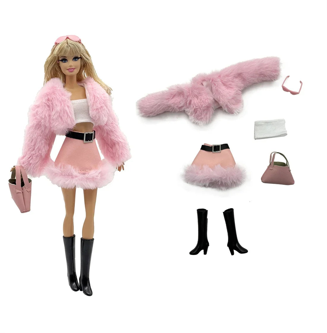 Winter selection Casual Wear +Shoes for 11.5 Inch 30cm Doll