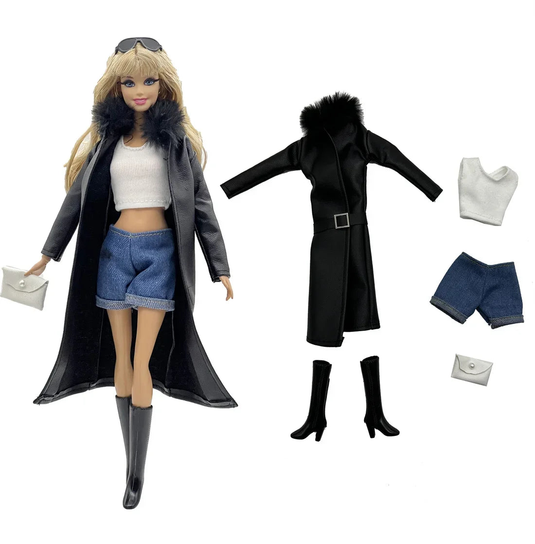 Winter selection Casual Wear +Shoes for 11.5 Inch 30cm Doll