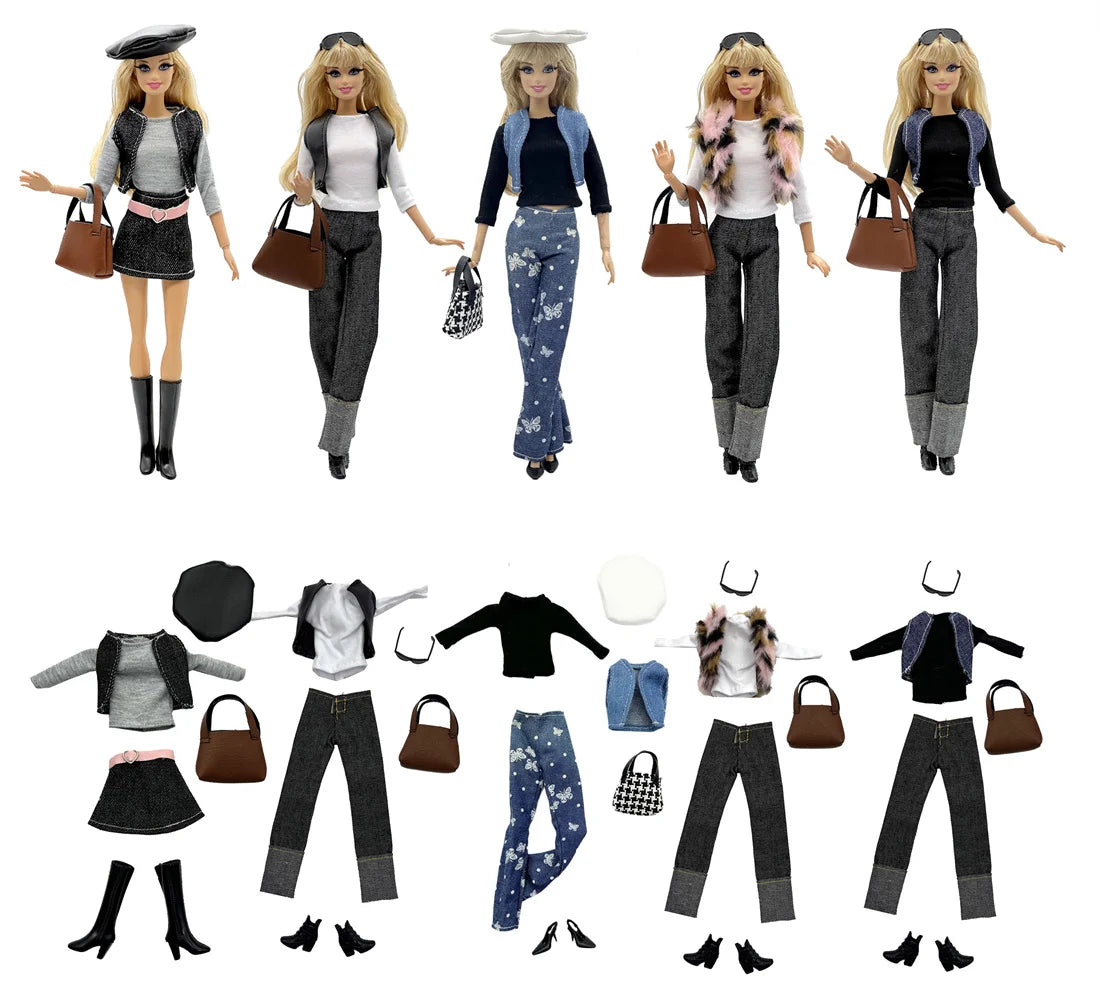 Winter selection Casual Wear +Shoes for 11.5 Inch 30cm Doll