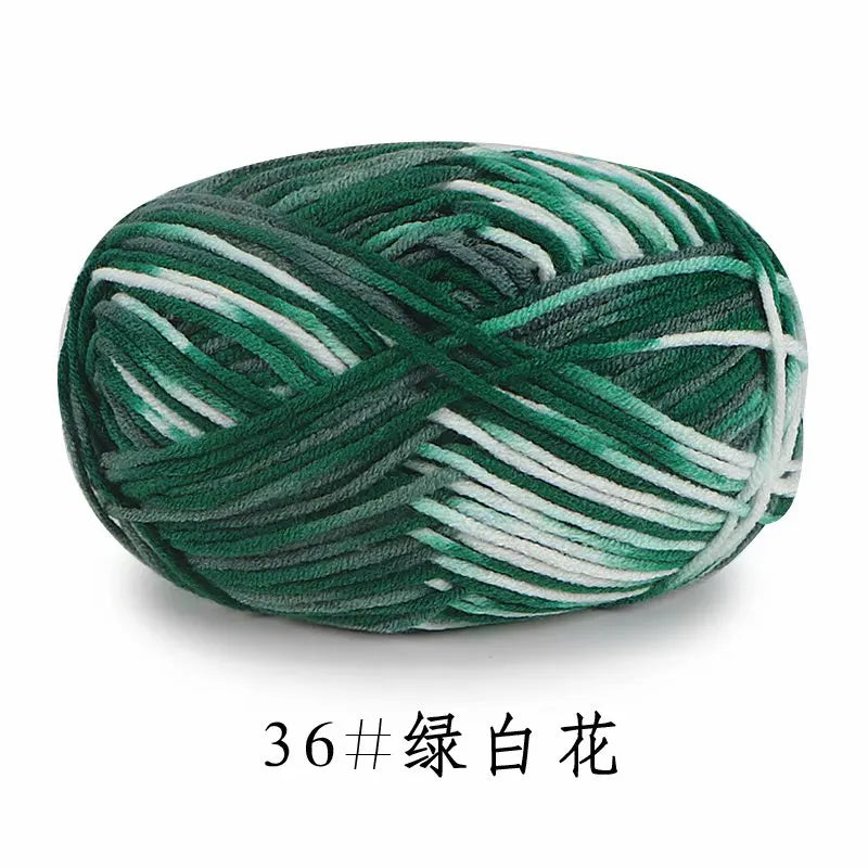 Colorful Soft Cotton Yarn 5Strands 50g 2.5mm