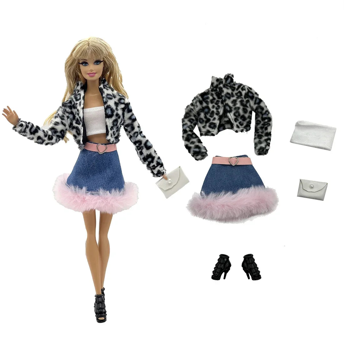 Winter selection Casual Wear +Shoes for 11.5 Inch 30cm Doll