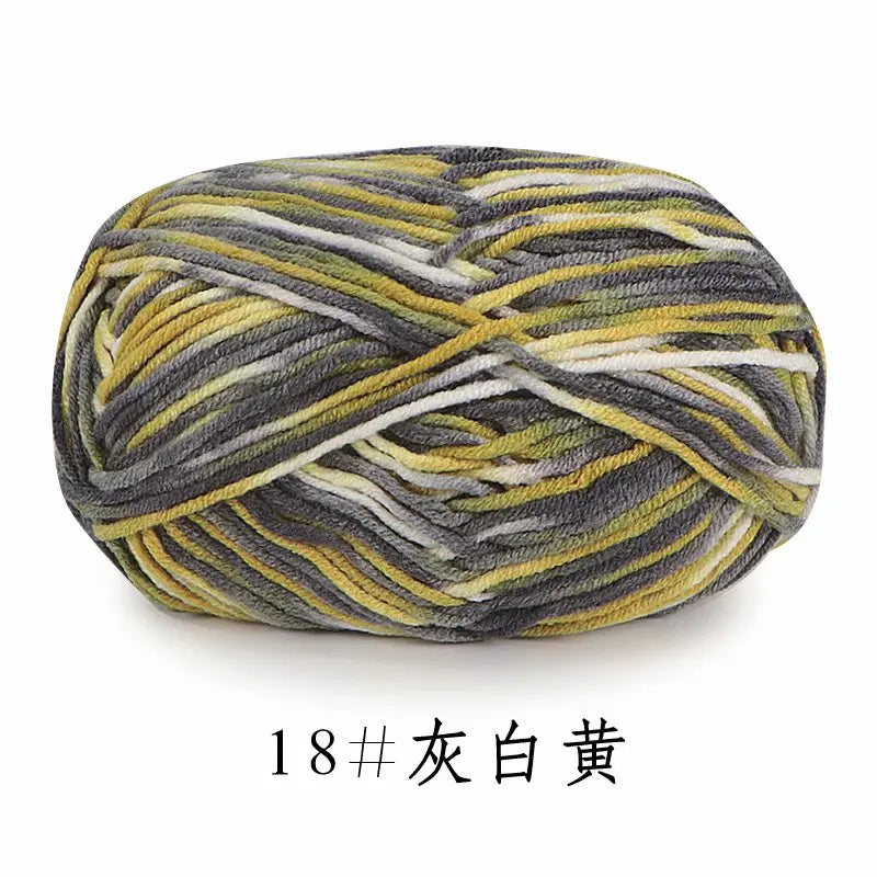 Colorful Soft Cotton Yarn 5Strands 50g 2.5mm