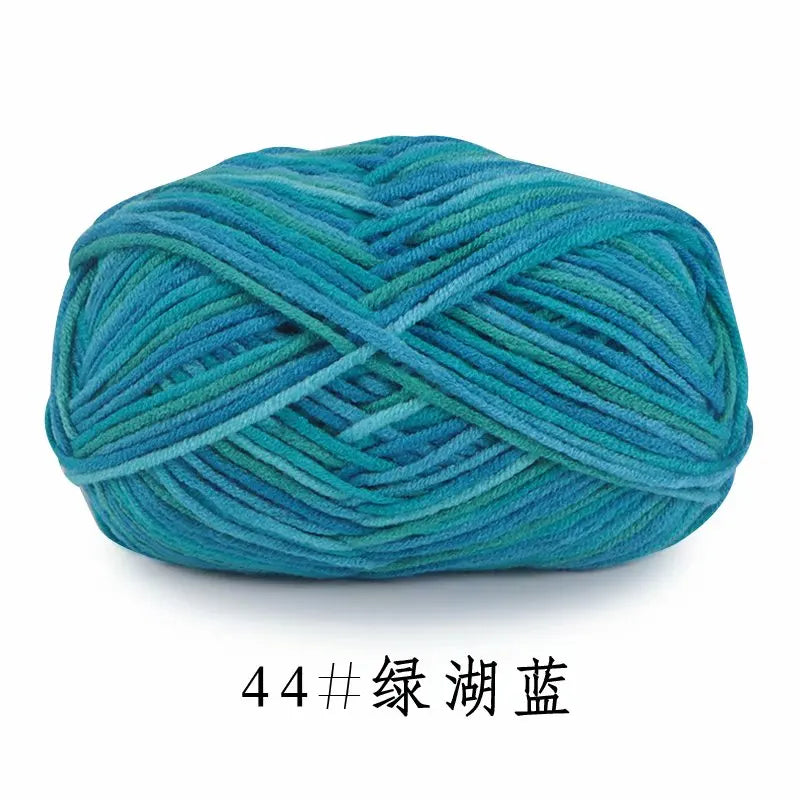 Colorful Soft Cotton Yarn 5Strands 50g 2.5mm
