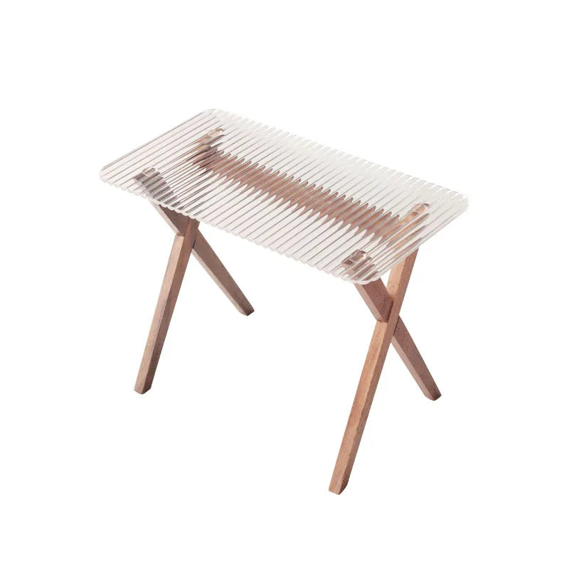 Galaxy Transparent table top, Wood Chair selection