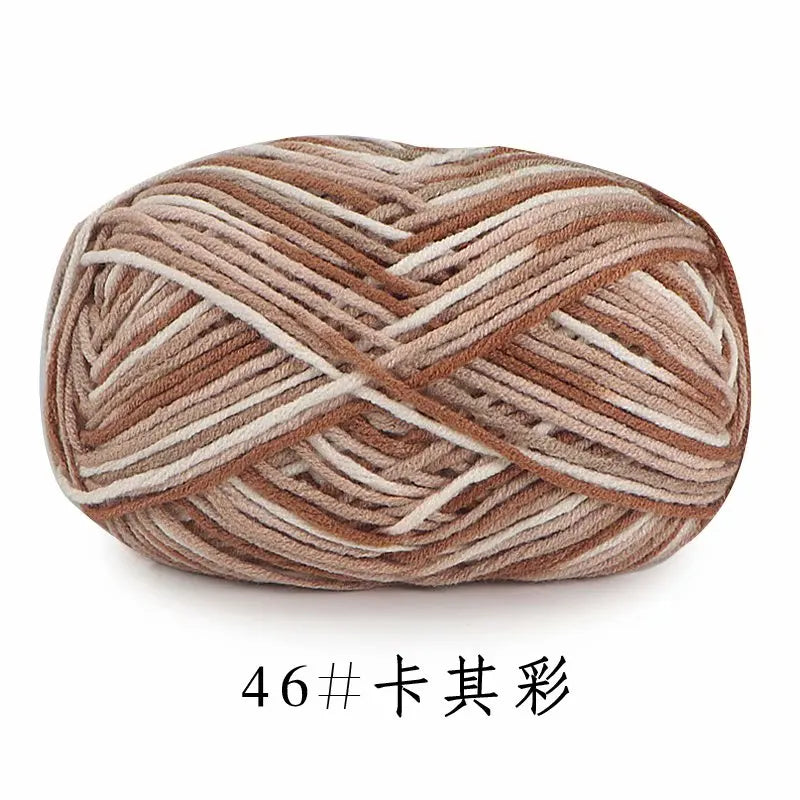 Colorful Soft Cotton Yarn 5Strands 50g 2.5mm