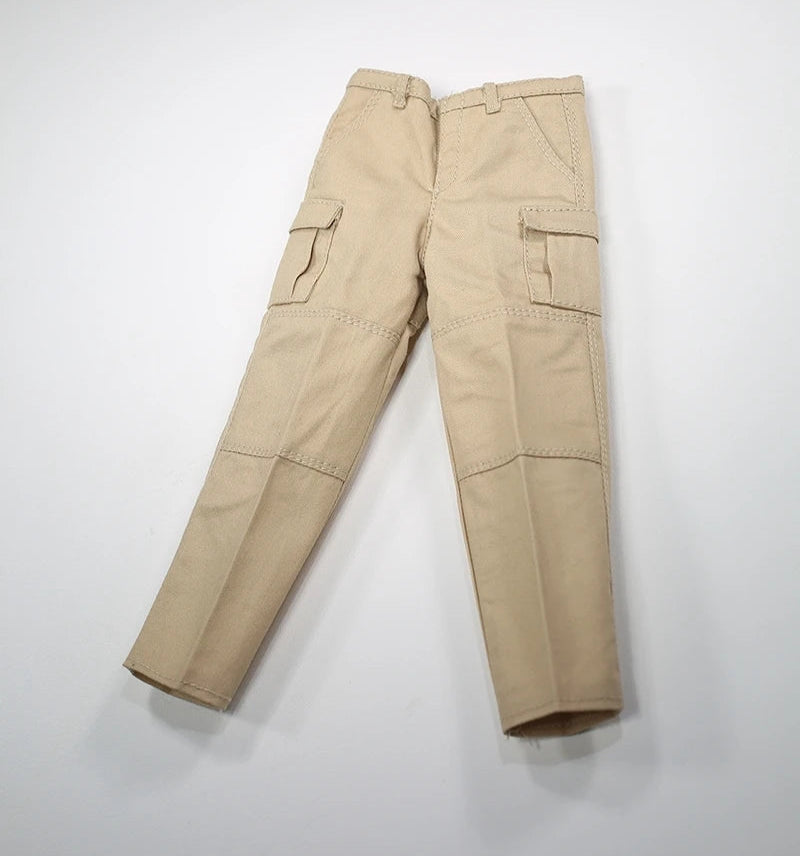 Casual Wear Open Collar Plaid Shirt & Multi Pocket Cargo Pants variety