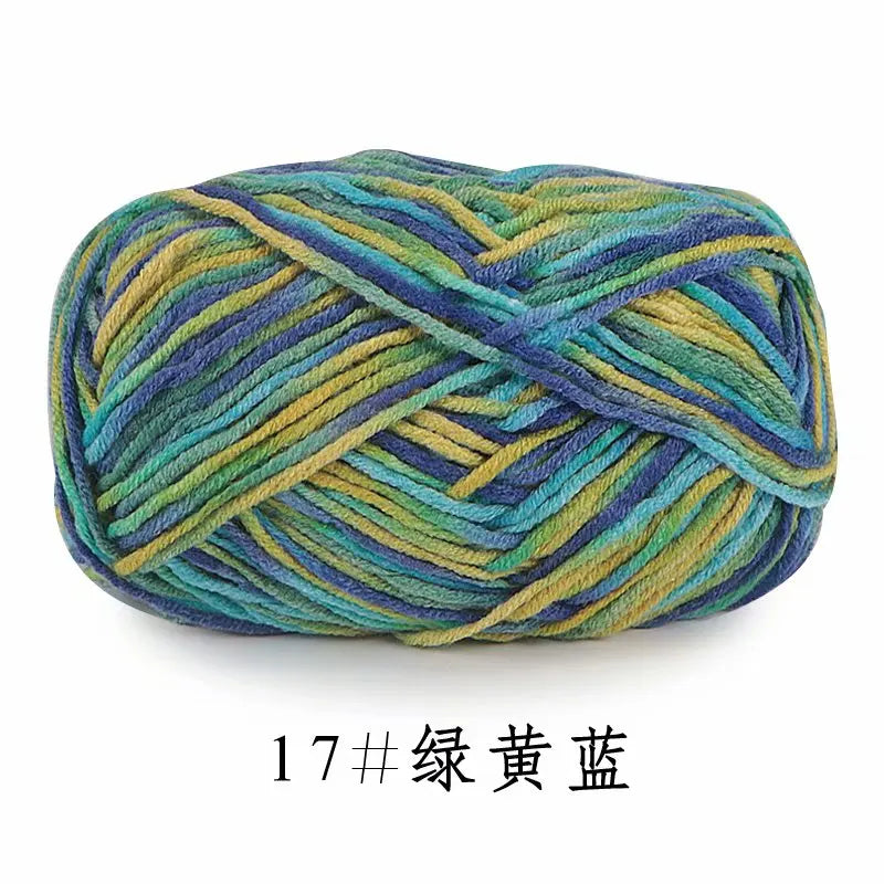 Colorful Soft Cotton Yarn 5Strands 50g 2.5mm