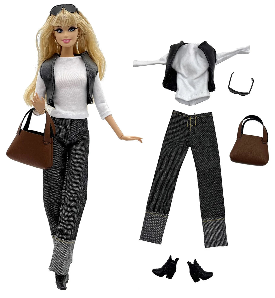 Winter selection Casual Wear +Shoes for 11.5 Inch 30cm Doll