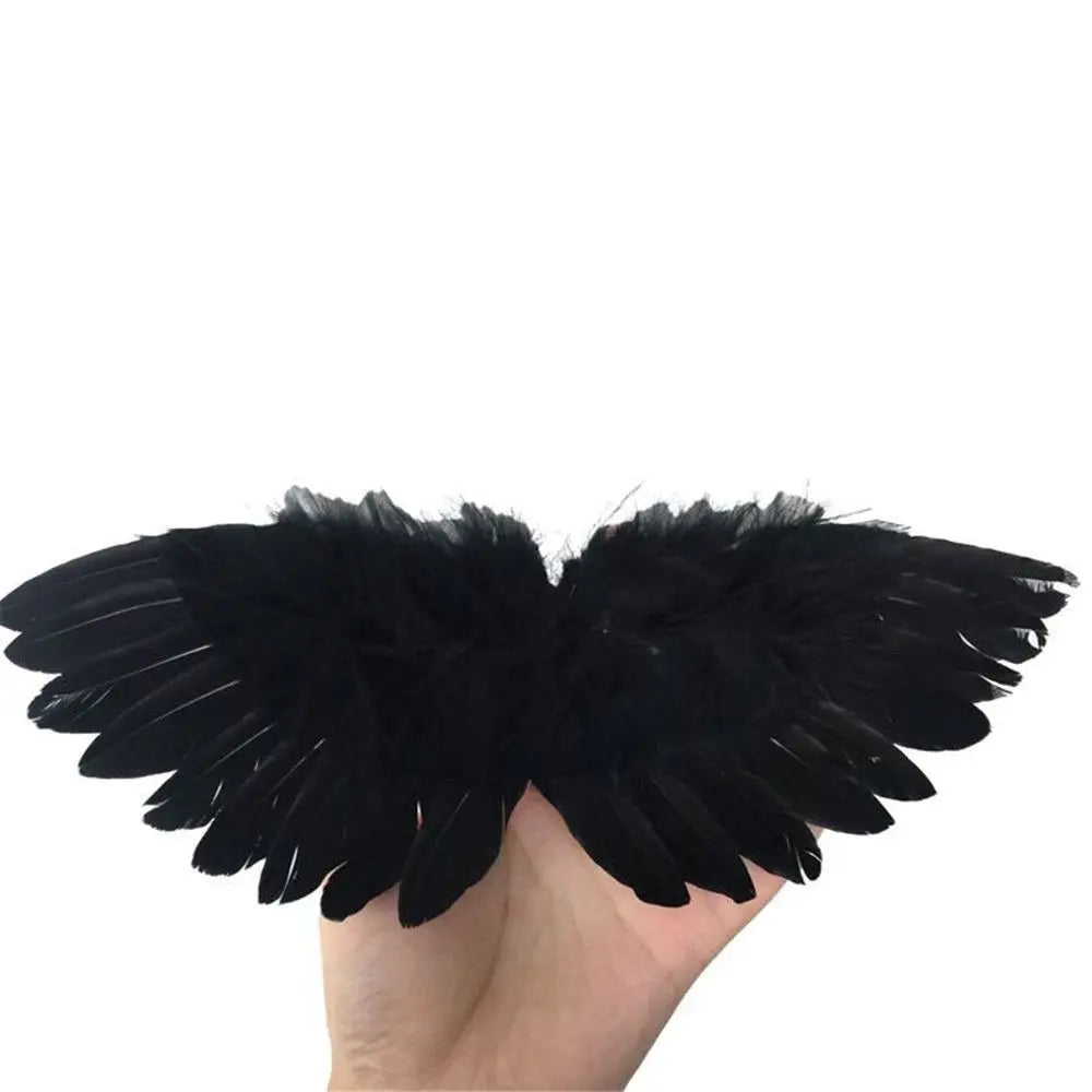 Tallulah White / Black Model Mini Feather Wing 1/6 Doll