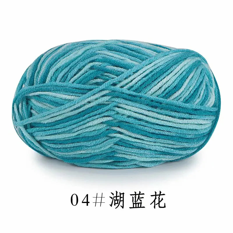 Colorful Soft Cotton Yarn 5Strands 50g 2.5mm