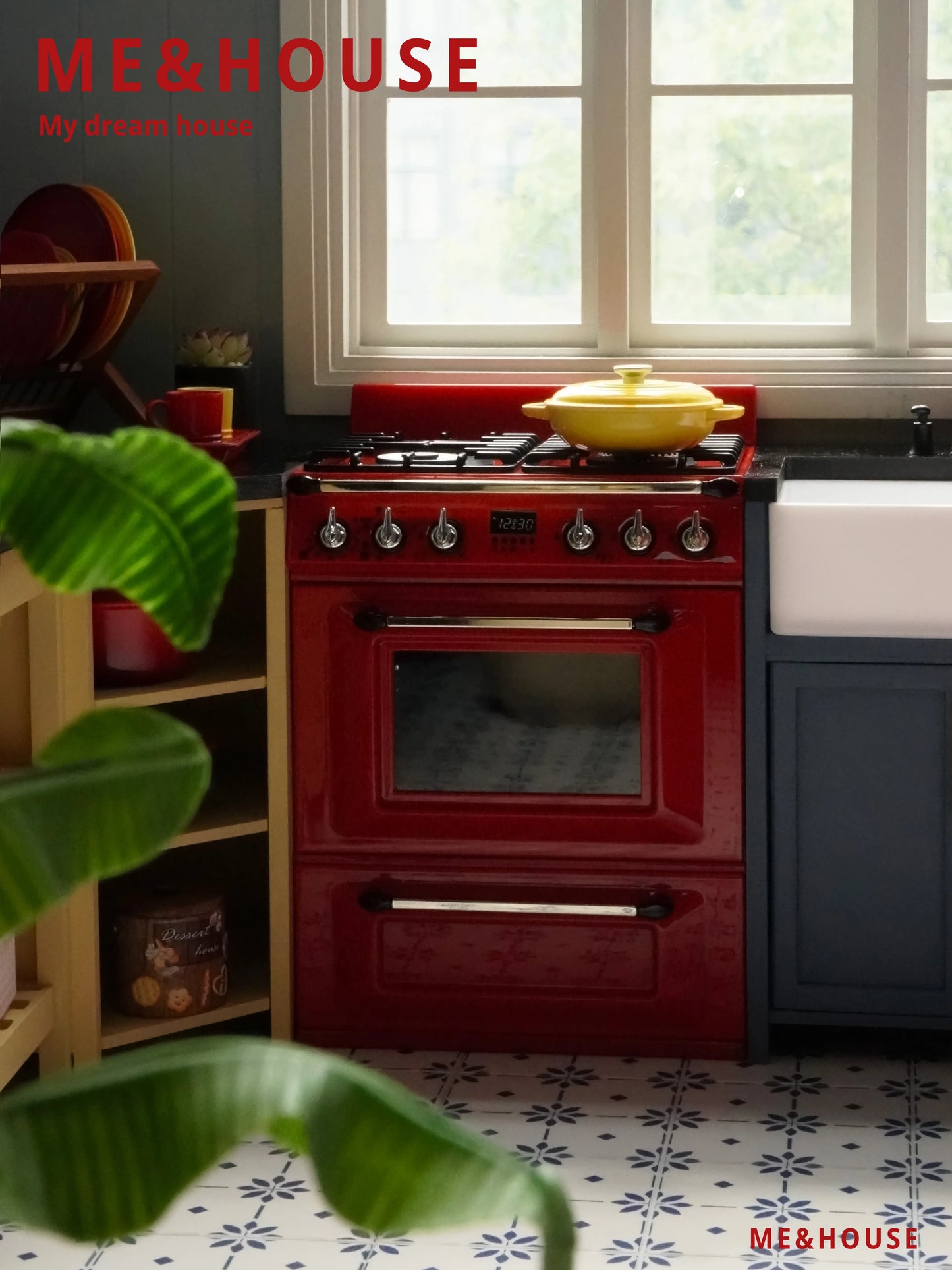 1/6 Kitchen Stove Oven Cooking Bench