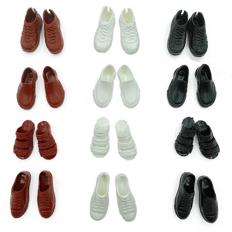 4 Pairs/bag 30cm Male Doll's Shoes 1/6 Accessories