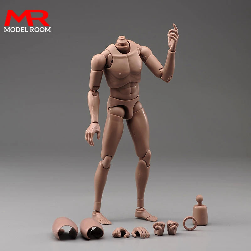 1/6 Male Normal Muscle Joint Body 12'' Flexible Body