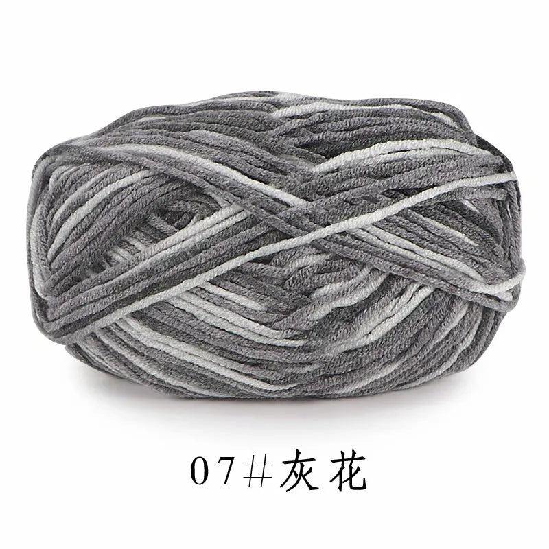 Colorful Soft Cotton Yarn 5Strands 50g 2.5mm
