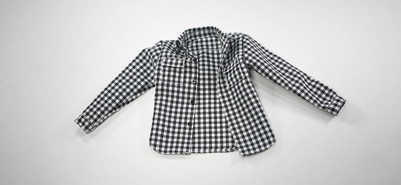Casual Wear Open Collar Plaid Shirt & Multi Pocket Cargo Pants variety