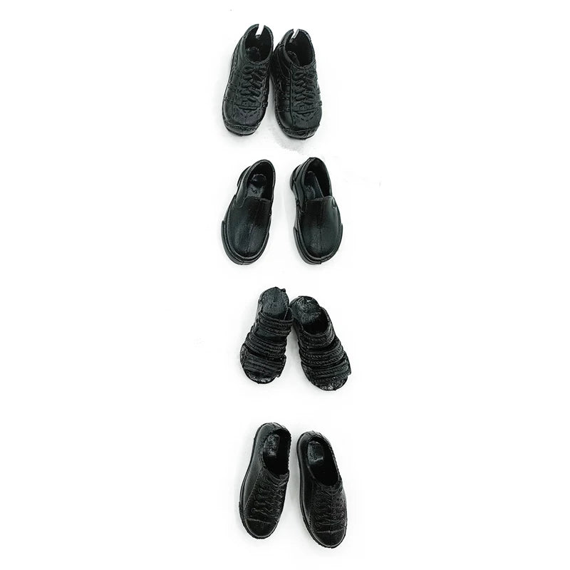 4 Pairs/bag 30cm Male Doll's Shoes 1/6 Accessories