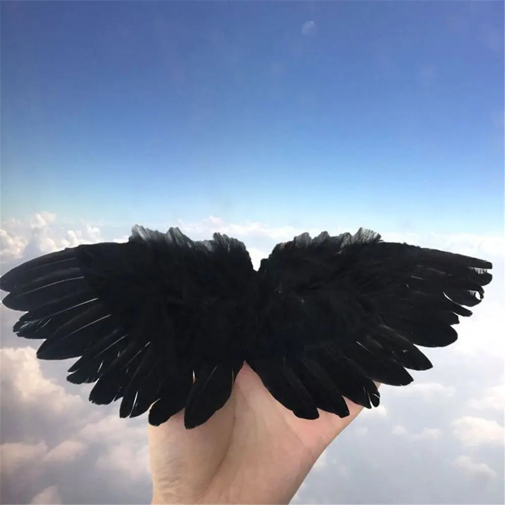 Tallulah White / Black Model Mini Feather Wing 1/6 Doll
