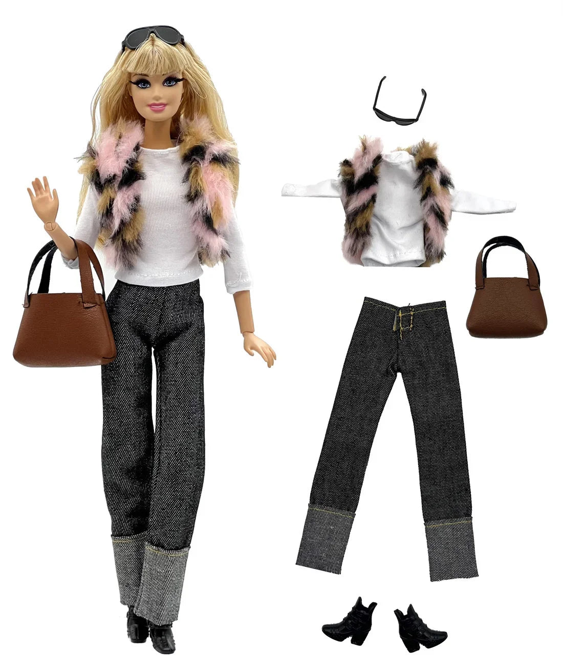 Winter selection Casual Wear +Shoes for 11.5 Inch 30cm Doll