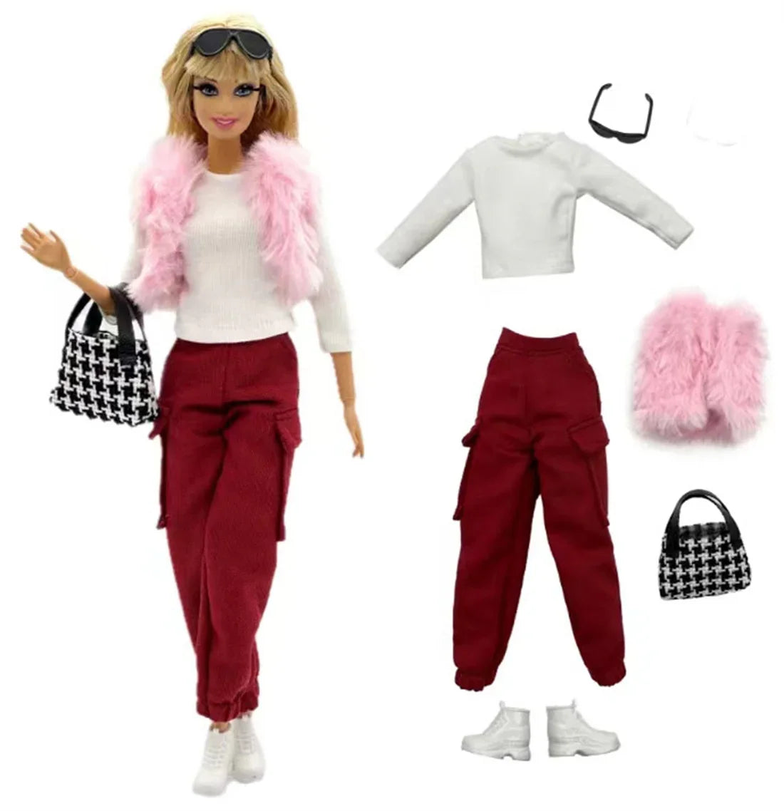 Winter selection Casual Wear +Shoes for 11.5 Inch 30cm Doll