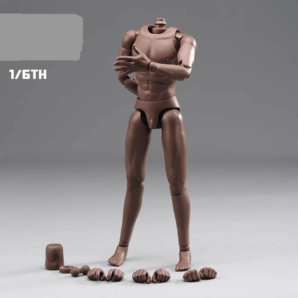 Super Flexible Joint Body with Soft Hands Feet 27cm 1:6