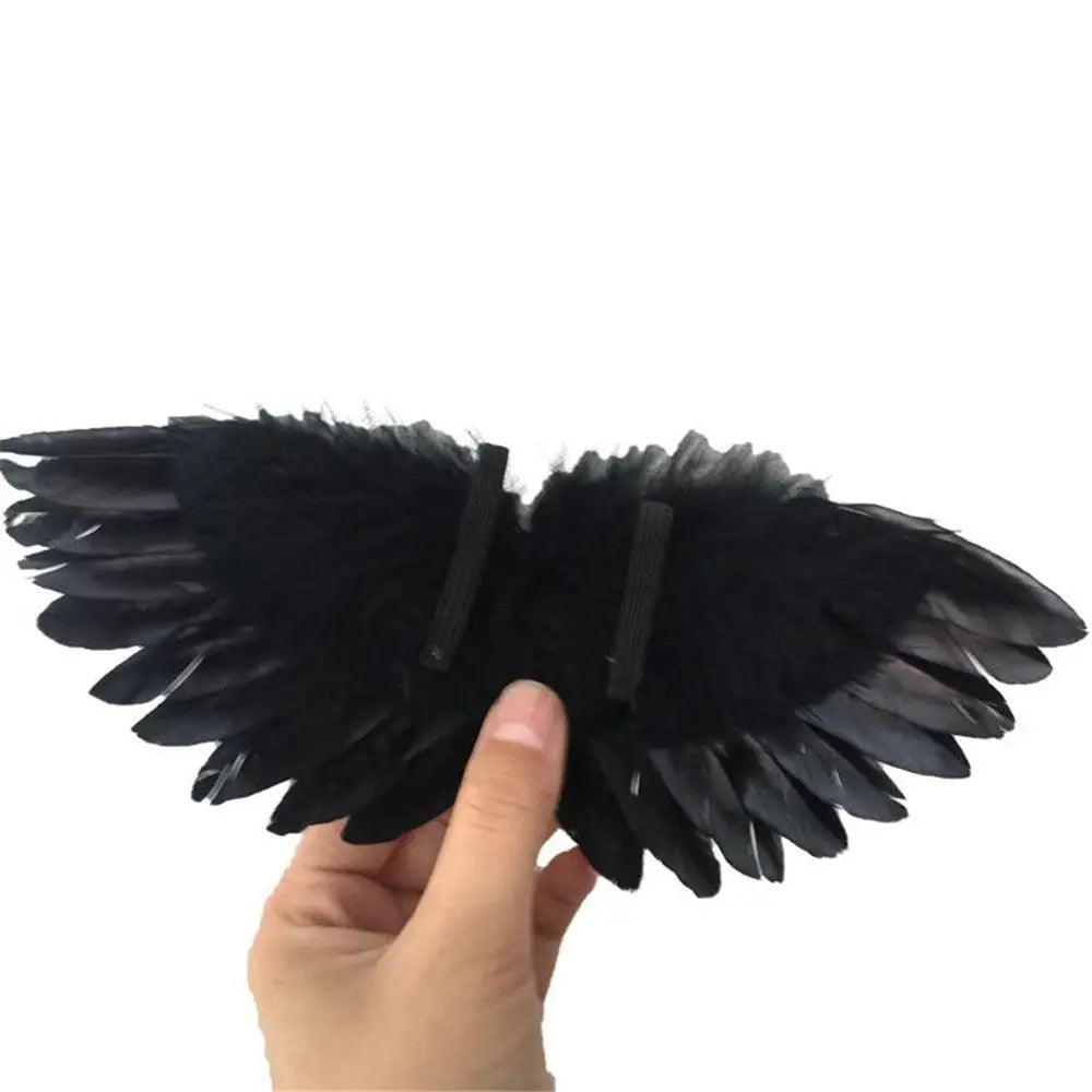 Tallulah White / Black Model Mini Feather Wing 1/6 Doll