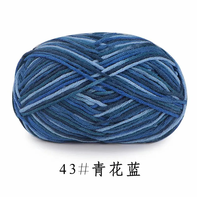 Colorful Soft Cotton Yarn 5Strands 50g 2.5mm