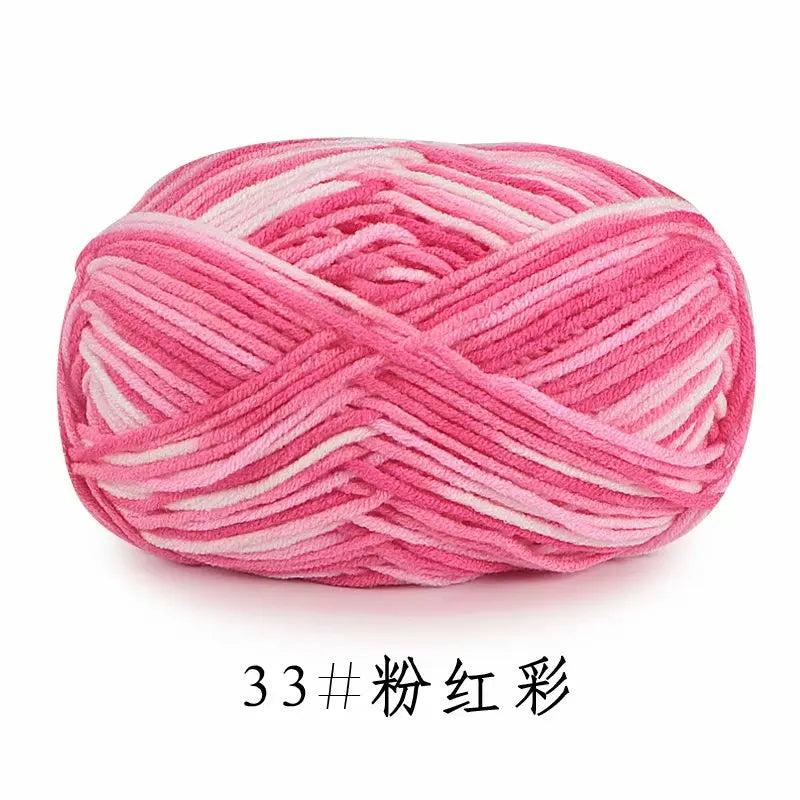 Colorful Soft Cotton Yarn 5Strands 50g 2.5mm