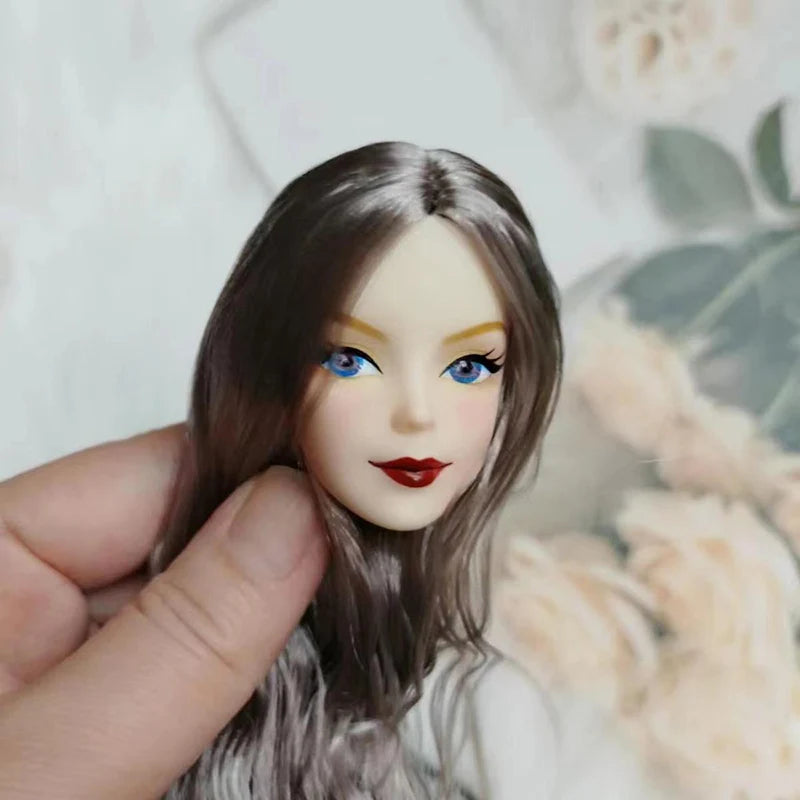Entry Level Head with Big Wavy Curly Hair 1/6