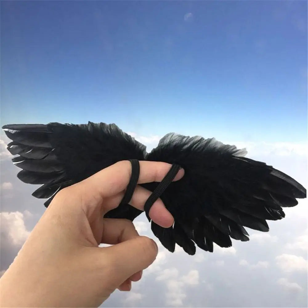 Tallulah White / Black Model Mini Feather Wing 1/6 Doll