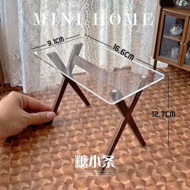 Galaxy Transparent table top, Wood Chair selection