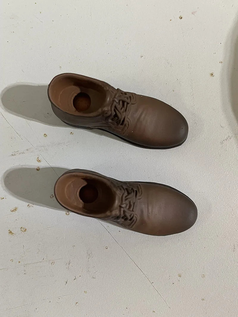 Male Leather High Upper Boot- Shoe for Detachable Feet