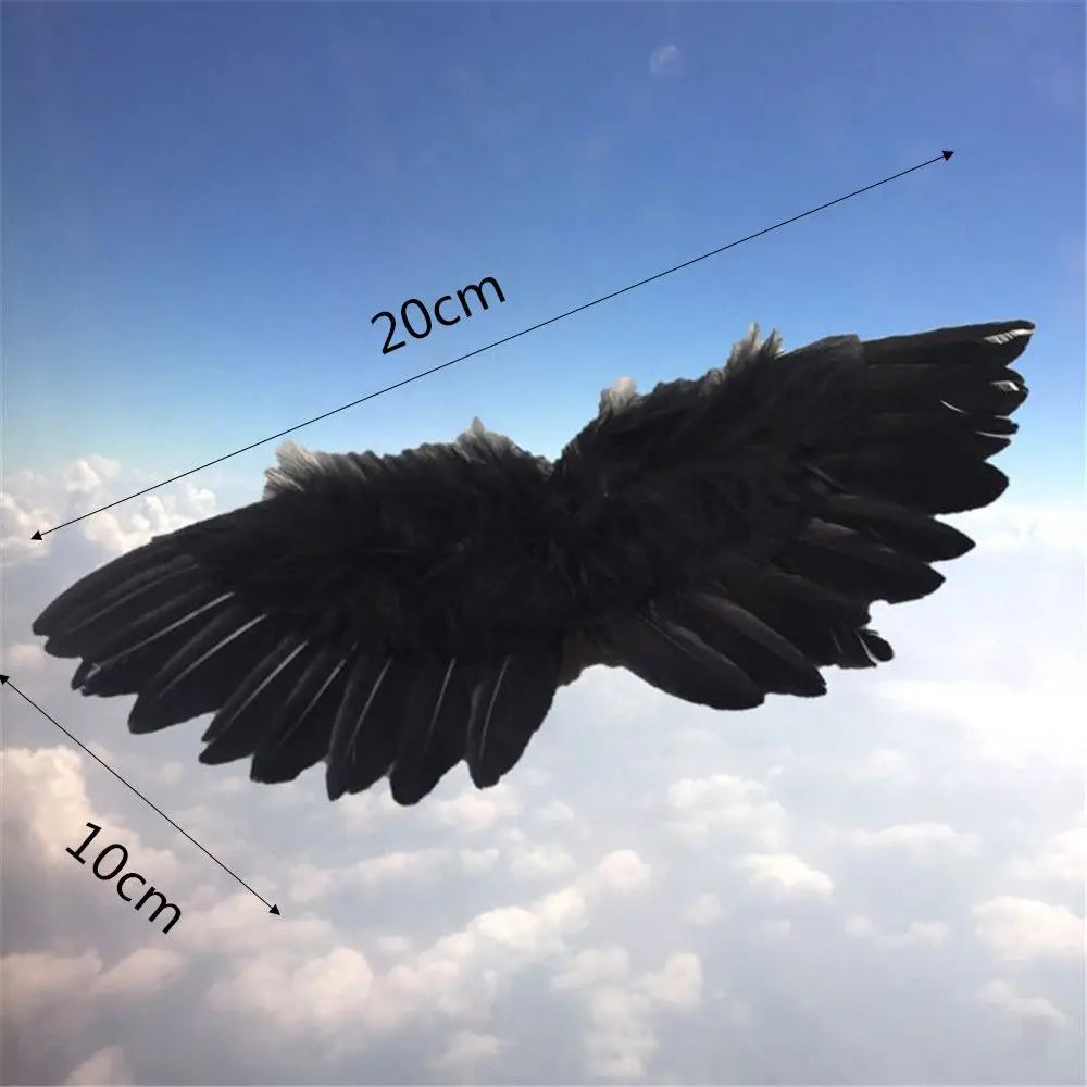 Tallulah White / Black Model Mini Feather Wing 1/6 Doll