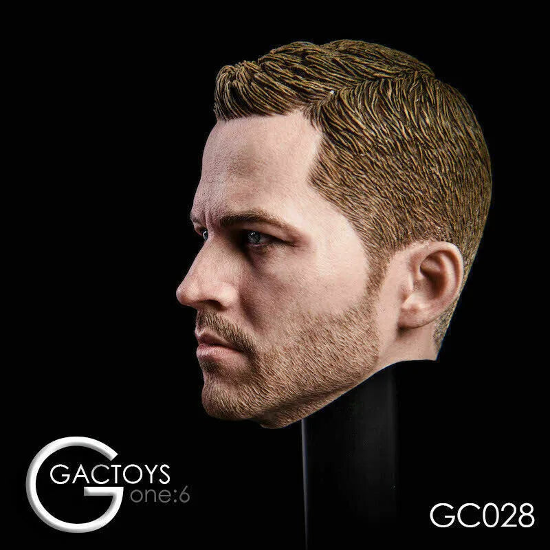 GACTOYS GC028 1/6 Paul Walker Head Sculpt Male Soldier Head Carving Fit 12'' Soldier Action Figure Body Dolls