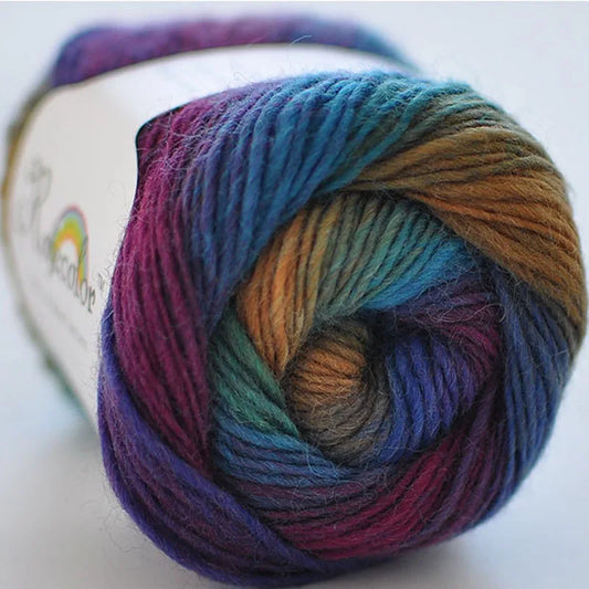 Cashmere  Wool Yarn Rainbow Color for Hand Knitting  & Crochet