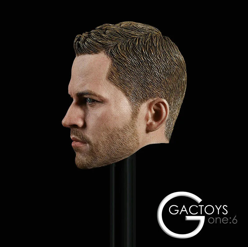 GACTOYS GC028 1/6 Paul Walker Head Sculpt Male Soldier Head Carving Fit 12'' Soldier Action Figure Body Dolls