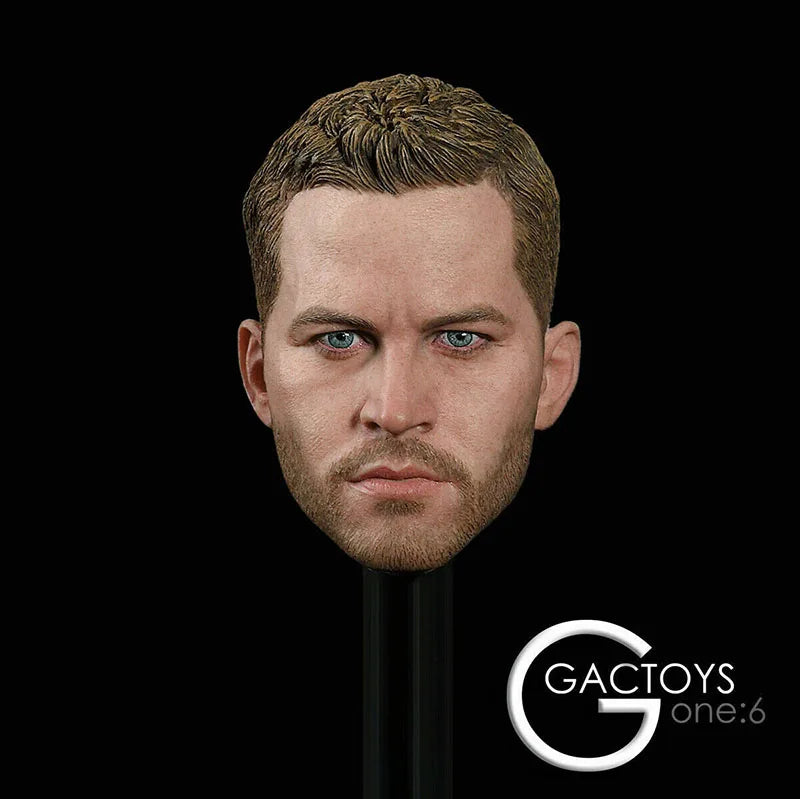 GACTOYS GC028 1/6 Paul Walker Head Sculpt Male Soldier Head Carving Fit 12'' Soldier Action Figure Body Dolls