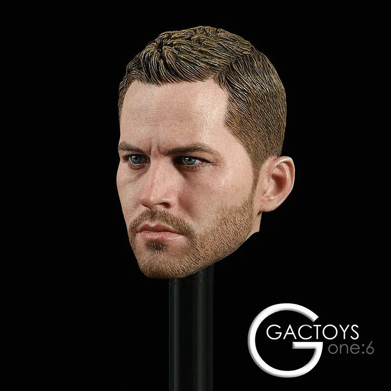 GACTOYS GC028 1/6 Paul Walker Head Sculpt Male Soldier Head Carving Fit 12'' Soldier Action Figure Body Dolls