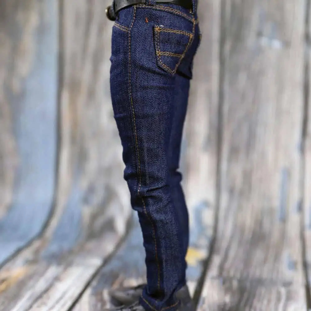 1/6 Scale Jeans 12" Scale Pants Doll Pants Man Doll Clothes